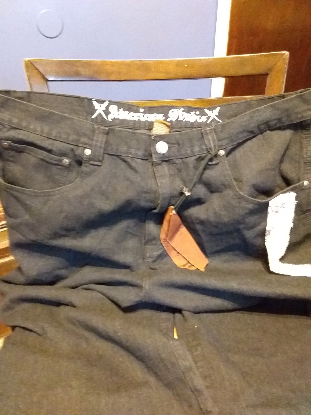 Relaxed Black Men's Jeans Shorts